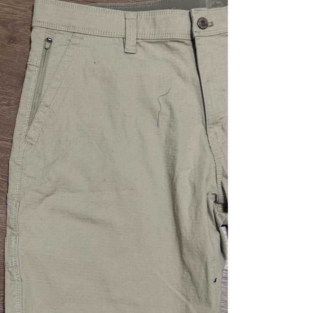 Weatherproof Mens Ripstop Utility Shorts Khaki Tan Size 36 Cargo Hiking Workwear - Picture 6 of 10